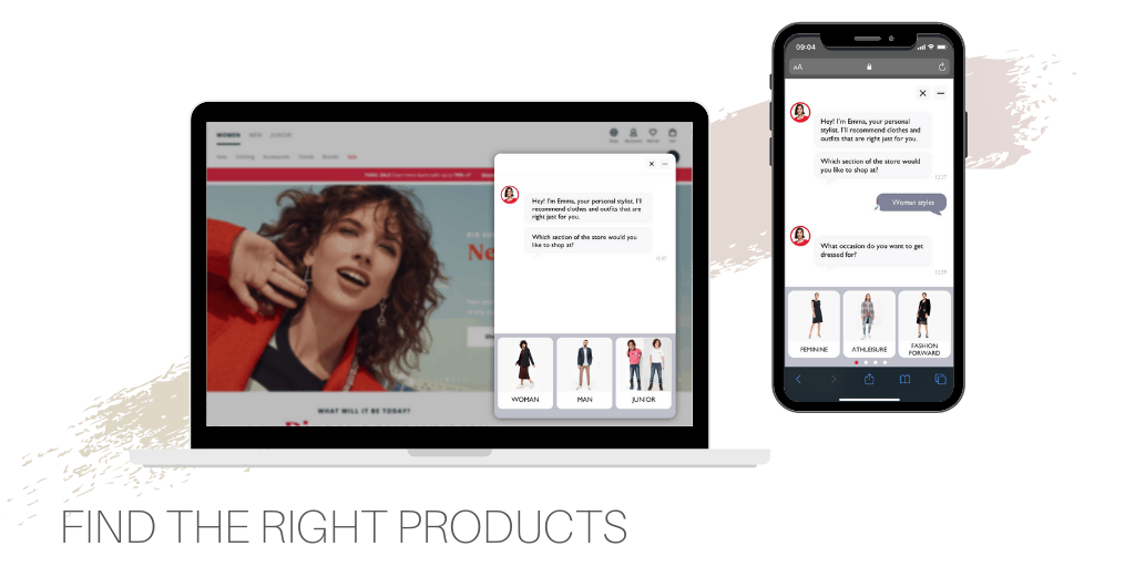 e-commerce chatbot stylist