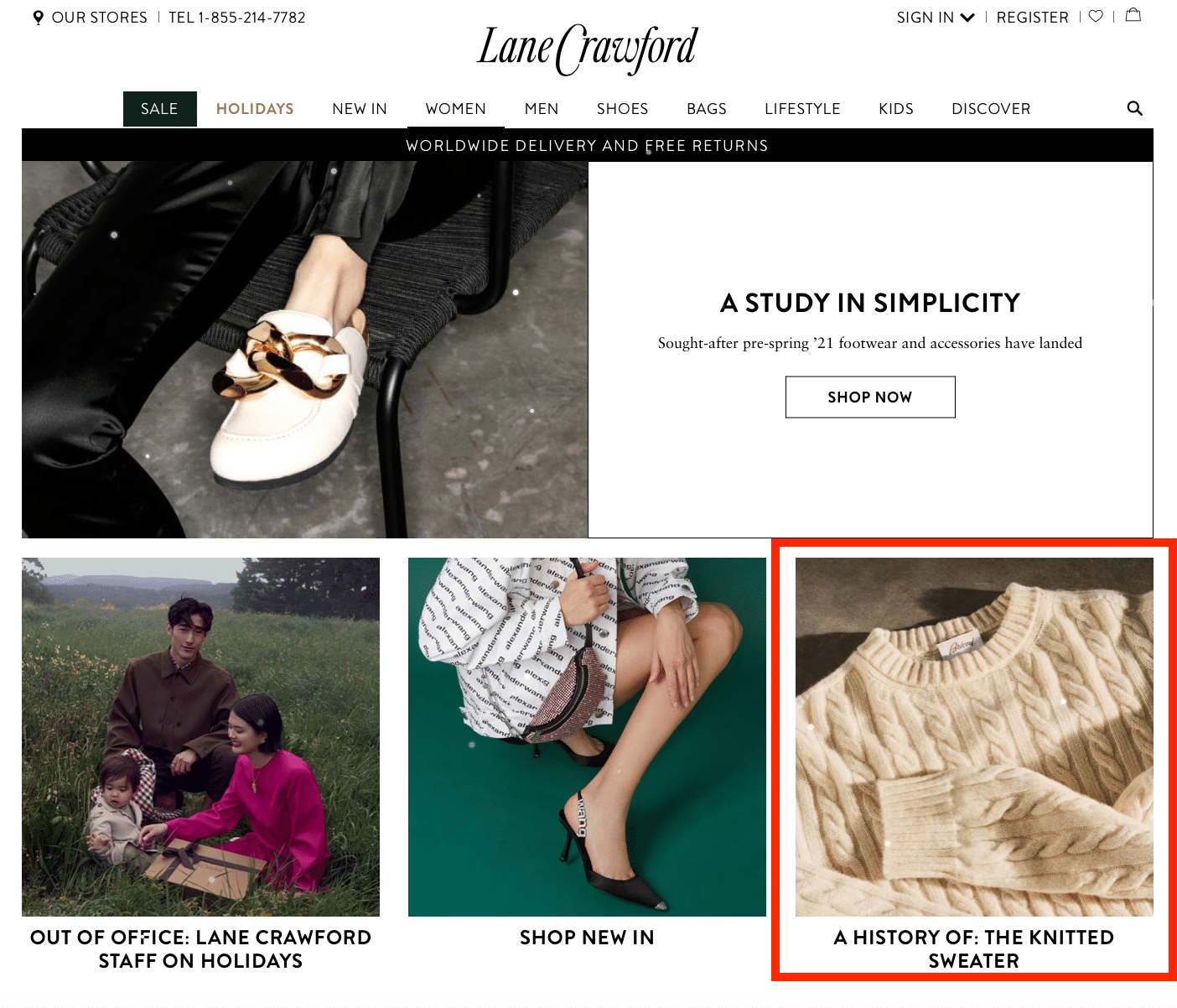 lane Crawford blog conversion rate optimization