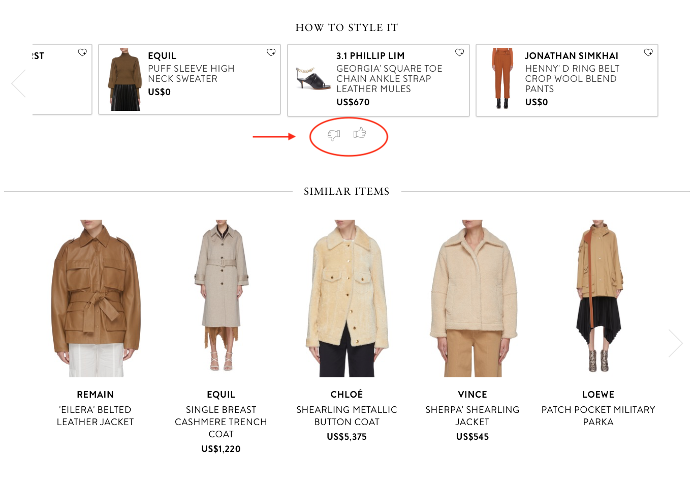complete the look recommendations lane Crawford